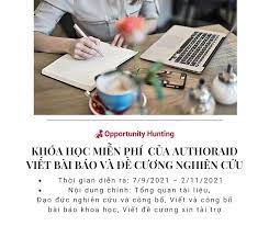 Khóa học miễn phí của AuthorAID: Viết bài báo và đề cương nghiên cứu